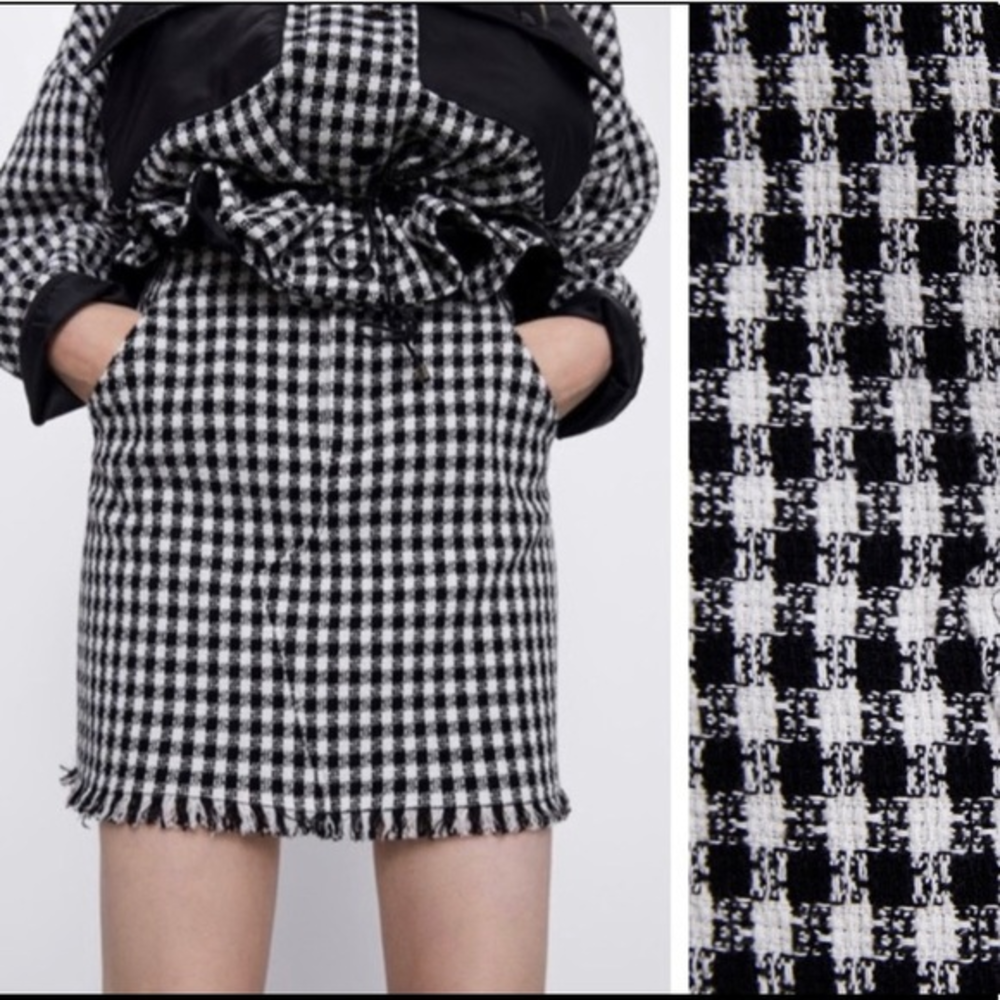 Zara Gingham Skirt‎